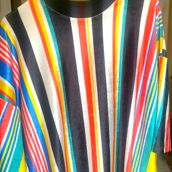 ASOS DESIGN Oversized Vertical striped  Tee - Picture 4 of 5